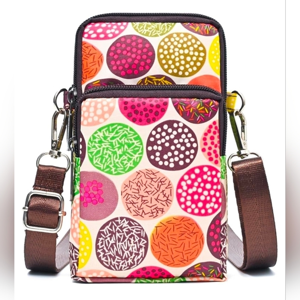 Crossbody Bag Cell Phone Sleeve Concert Venue Bag Adiustable Strap Arm Wrist NWT